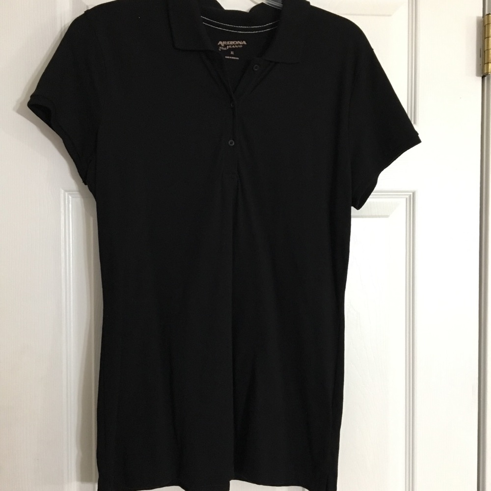 Black collared shirt